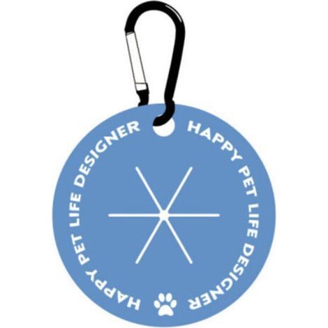 Porte-Sac À Crottes - Mousqueton Métal - Mains Libres - Pour Laisse Ou Harnais Chien - 60 Mm - Bleu (1/5)