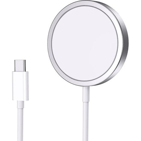 15W Wireless Charger, MagSafe Compatible—Magnetic charging for iPhone and AirPods, fast and safe charging.