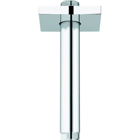 Sortie plafond RAINSHOWER rosace carrée longueur 142mm chr