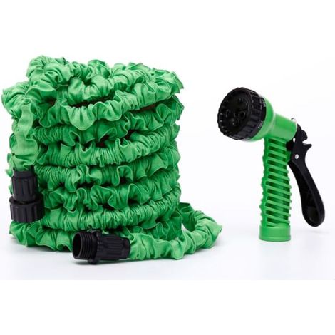 YMYNY Tuyau d'arrosage extensible de 15m, tuyau arrosage flexible de 15 m avec buse de pulvéris