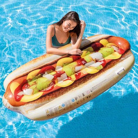 Matelas Gonflable île Hot-dog Pvc Piscine 108 X 89 Cm (1/5)