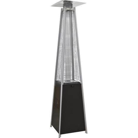Sealey – Dellonda DG98 pyramid gas outdoor garden patio heater 13kW – Adjustable heat output – For commercial and domestic use – 2.27m tall with glass tube (1/8)