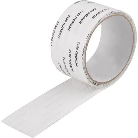 Mosquito Net Repair Tape - 5cm Wide, 2m Long - Cuttable, Waterproof, Strong Adhesion, Window Screen Repair, White (1/5)