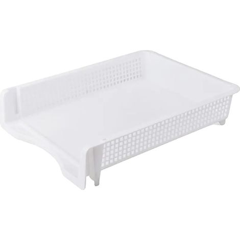 Organizzatore di documenti, design impilabile, materiale resistente, bianco - 320x250x70mm (1/2)