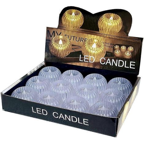 Bougie lumineuse LED compacte pour événements, modèle B, économie d'énergie, éclairage sans flamme (1/5)