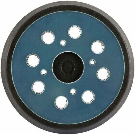 Plateau de Ponçage 125mm 8 Trous 4 Clous Bleu Noir pour Ponceuses Électriques Disque de Polissage en Métal Papier Verre Patins de Ponçage pour Polissage Vitesse (1/4)