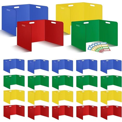 Cloison de séparation de bureau pour étudiants (24 pièces) (1/5)
