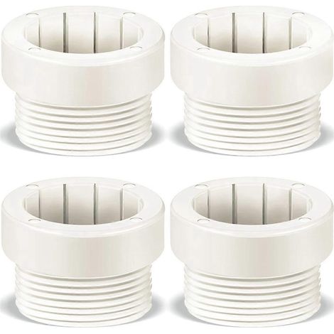 Adaptateur fileté pour stabilisateur de parasol de piscine, blanc. (1/5)