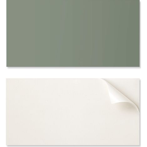 Panel decorativo de vinilo autoadhesivo para pasillo, 100 x 50 cm, color oliva.