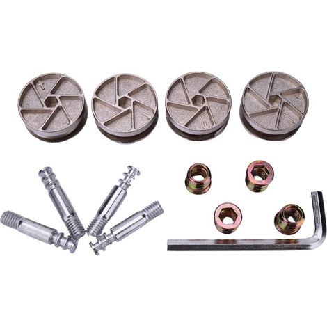 Remplacement de verrous à came à usage intensif compatibles avec IKEA 114670 comme pièces de cadre de lit pour MALM, BRIMNES, BIRKELAND et plus (lot de 4 pièces de 35 mm)