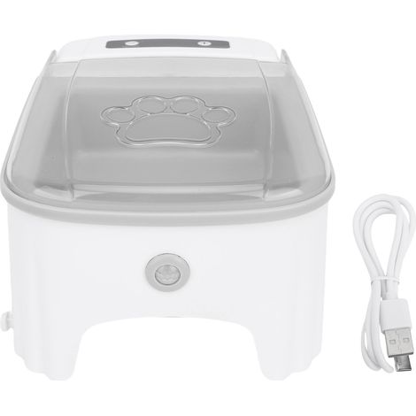 Mangeoire automatique pour chat, distributeur de nourriture pour animaux de compagnie, grande capacité, sans basculement, pour chien, gris (1/5)