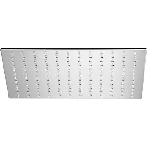 Soffione doccia 300×300 mm in ottone cromato - Alpi  Metal Slim