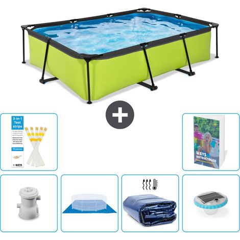 Exit Pool Rechteckig - 300x200x65 cm - 7-teilig S272