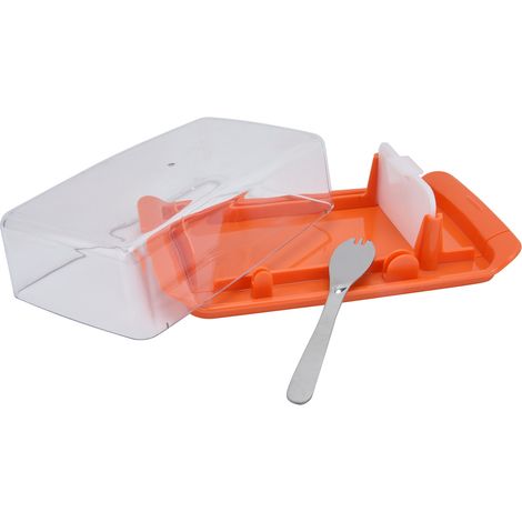 Boîte à beurre rectangulaire à découper, boîte de conservation multifonctionnelle pour la fraîcheur, idéale pour la maison, la cuisine et les restaurants (rouge) (1/5)