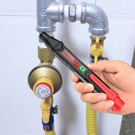 Détecteur de Gaz Naturel, autres, Détecteur de Fuite de Gaz avec Alarme Sonore et Visuelle, 12 gaz, Portable Détecteur de Gaz à Pile Propane, Butane, Méthane pour Camping Car (AAA Pile non inclus) (1/4)