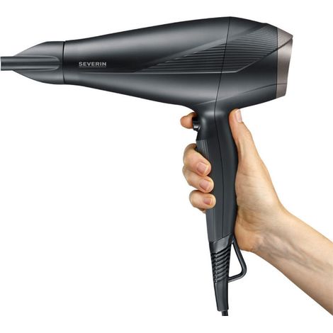 Severin HT 0167 asciuga capelli 2300 W Nero, Argento