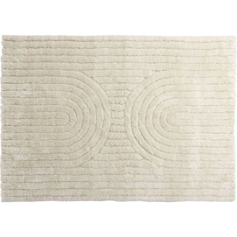 Tapis Déco Texturé "Niklas" 160x230cm Blanc (1/5)