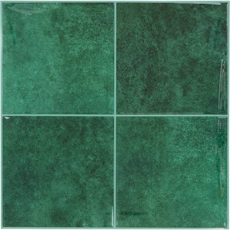 2 vinilos decorativos Caro cuadrado 25x25cm verde - Atmosphera créateur d'intérieur
