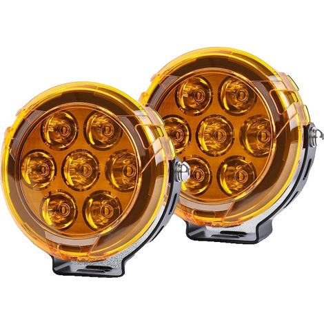 Faro da lavoro a LED, illuminazione brillante, struttura resistente, luci diurne a LED con strobo. (1/2)