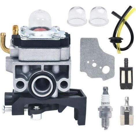 Kit Réparation Carburateur pour Débroussailleuse et Souffleur Moteur 4 Temps Honda GX25 GX35 UMS425E UMK425E UMK435E HHB25 FG110 avec Joint Filtre et Bougie Ortviai (1/4)