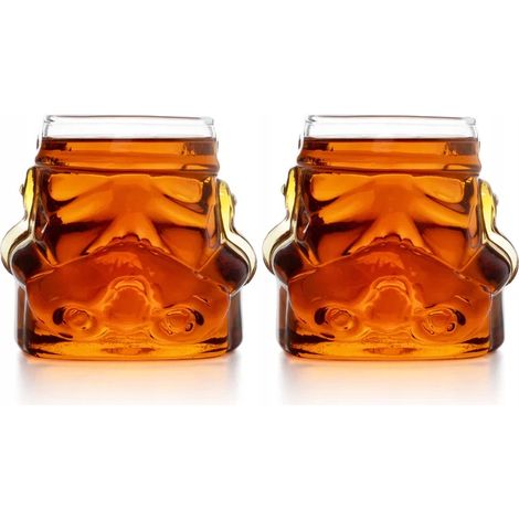 2x STAR WARS Stormtrooper Gläser 300ml Offiziell lizenziert Originalgeschenk