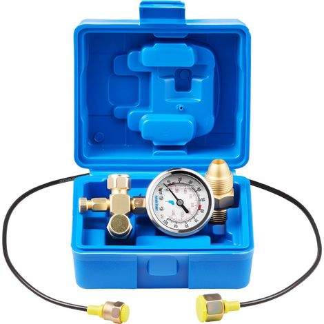 Kit de chargement d'accumulateur hydraulique à azote 0-100 Bar avec manomètre et adaptateur CGA580 pour équipements de construction (1/5)