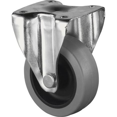 BS Rollen Bockrolle Vollgummi Gleitlager Kunststoff 50 mm 35 kg - A210.A80.050
