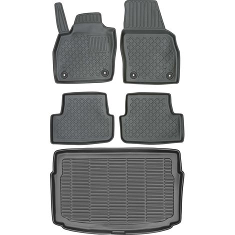 Set di tappetini per auto e tappetino per bagagliaio per Volkswagen Polo VI Hatchback del 2017