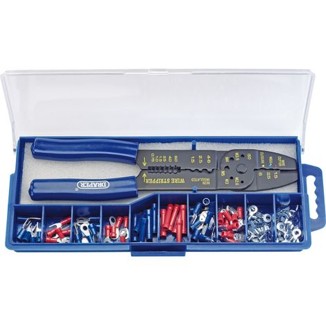 Draper 13658 Professional 5-Strip Crimping Tool and Wire End Cap Crimper Set (1/5)