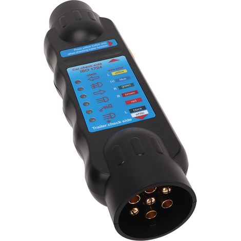 12V 7pin Feux de remorquage de remorque Testeur de circuit de câblage Prise de courant Outil de diagnostic pour remorques caravanes Boîtes à chevaux Porte-vélos