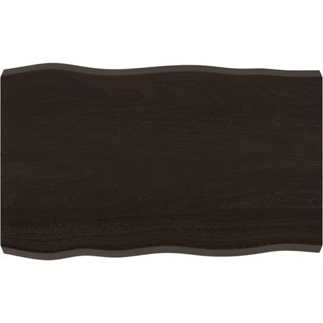 Dessus de table Dessus de bureau Plateau de table bois massif traité bordure assortie