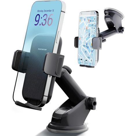 Support de téléphone pour voiture  Ventouse militaire  Support ventouse 360° pour tableau de bord, support universel pour téléphone GPS et smartphone