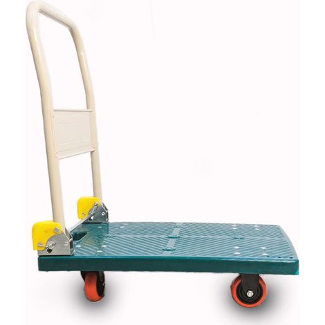 CARRELLO A PIANALE PIATTAFORMA DA TRASPORTO PIEGHEVOLE CON RUOTE PORTAPACCHI MAX 150 KG (1/5)