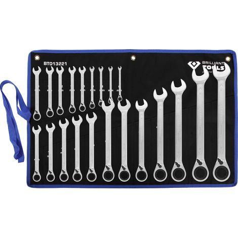 BRILLIANT TOOLS Ratschenringschlüssel- Set 21-tlg. umschaltbar 6-32mm (1/7)