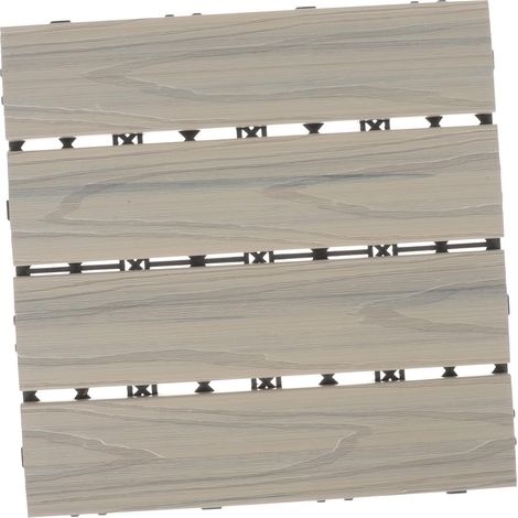 Revêtements De Sol Bois-plastique Dalles Emboîtables Pour Balcons Et Espaces Extérieurs Résistantes Aux Intempéries (1/5)