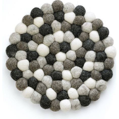 Cilio - Dessous de plat Lana Grigio rond (1/2)