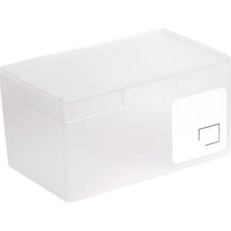 Aufbewahrungsbox aus Kunststoff mit Deckel für Schreibtisch, Kosmetik und Karten, ideal für Studentenwohnheime und Büros (1/5)