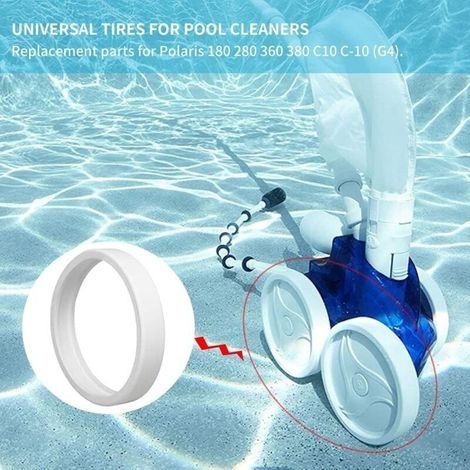 Rad für Polaris 280, Allzweck-Poolreinigungsroboter-Reifen, Ersatzreifen für Poolreiniger, passend für Polaris 180/280/360/380 / C-10 / C10 (1/4)
