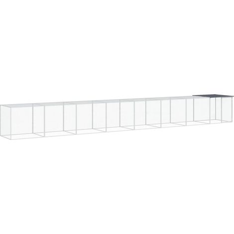Maison Exclusive - Gabbia Polli con Tetto Antracite 803x98x90 cm Acciaio Zincato