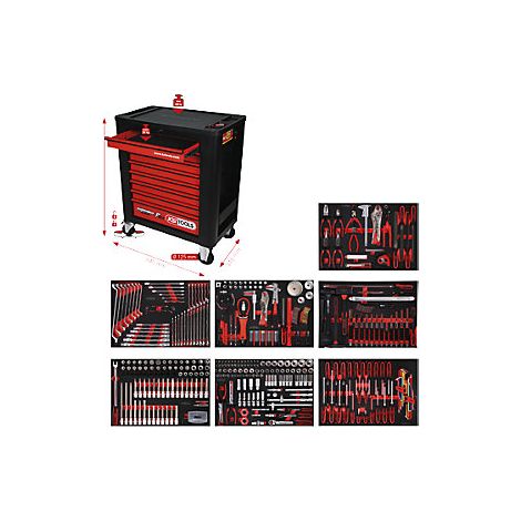 Juego de carro de taller KS TOOLS Performanceplus P15 con 397 herramientas para 7 cajones - 815.7397 (1/5)