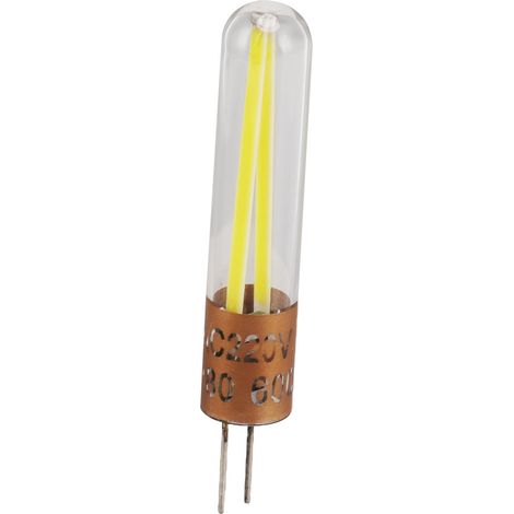 Ampoules LED G4, 2 watts, 6000 kelvins, lumière blanche, rendu des couleurs élevé, tube en verre, culot G4 standard, 220 volts CA (1/5)