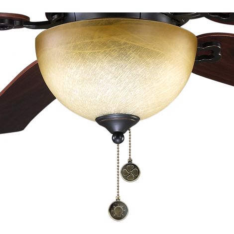 Tulipa recambio para ventilador Draco con cristal ambar