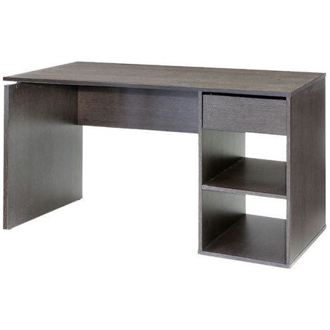TOPKIT | Table de bureau Burgos 5014| Grande table d'ordinateur | Bureau avec tiroir | wengé (1/4)