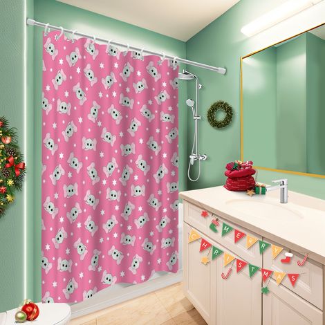 Rideau de douche tissu polyester 180x180 avec œillets bâche polyester douche pour créer une ambiance spa (1/5)