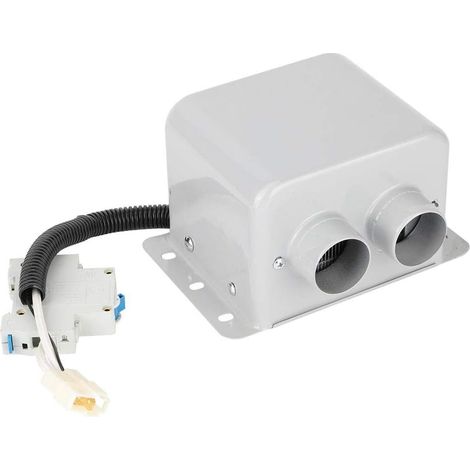 Chauffage Electrique Voiture Portable 800W 2 Vents - Chauffage d'hiver Réchauffeur Fenêtre Dégivreur Antibuée Blanc 12V (1/5)