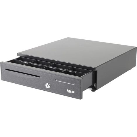iggual Cajón portamonedas IRON-20 42cm 4+8 negro