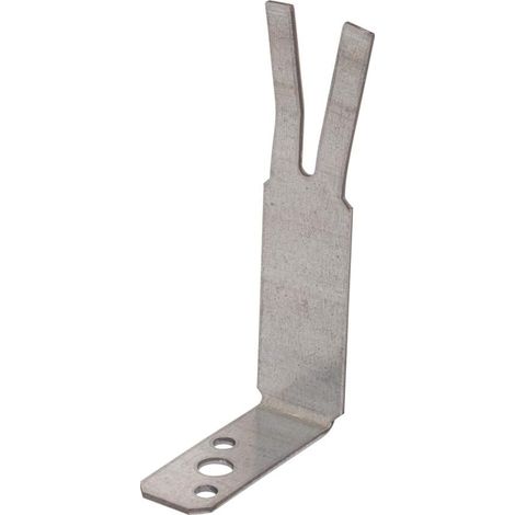 Lot de 4 attaches en acier galvanisé 100 mm x 50 mm x 2 mm