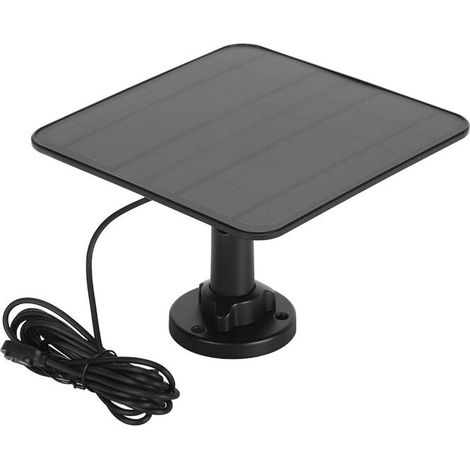 Toucan TWSCSP01WU-ML Caricabatterie Pannello Solare 5 W Compatibile con Telecamere Toucan Pro e Scout IP65 3 metri colore Nero