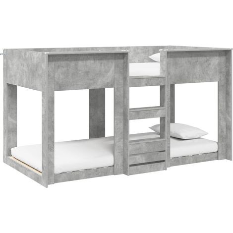 Maison Exclusive - Cama Litera para Niños Gris Concreto 80 x 200