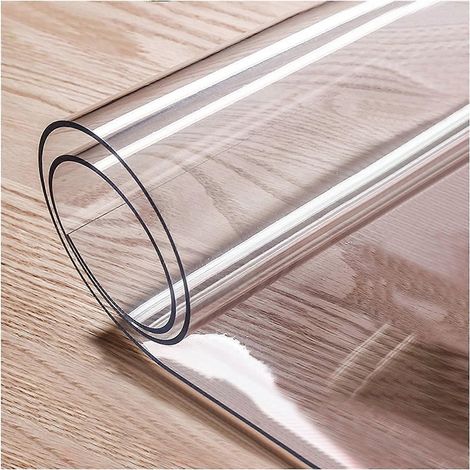 Nappe transparente en PVC 15 mm imperméable antidérapante et facile à nettoyer 80 x 80 cm (1/5)